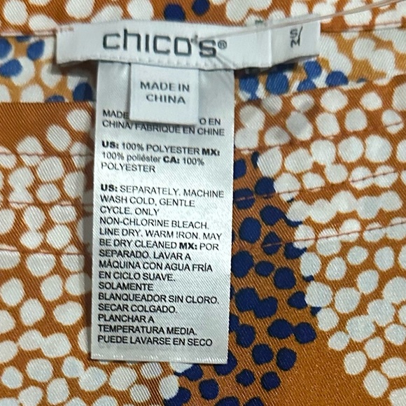 Chico’s Floral Chianti Poncho S/M - Picture 7 of 9